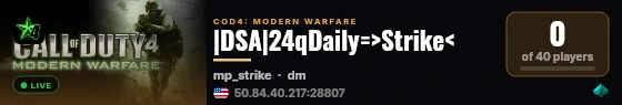 |DSA|24qDaily=>Strike< live status badge