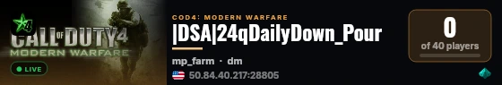 |DSA|24qDailyDown_Pour live status badge