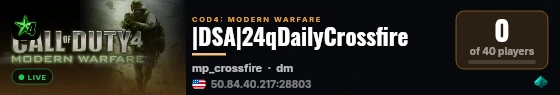 |DSA|24qDailyCrossfire live status badge