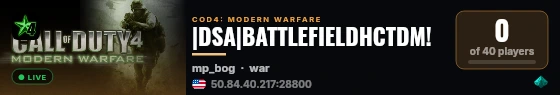 |DSA|BATTLEFIELDHCTDM! live status badge