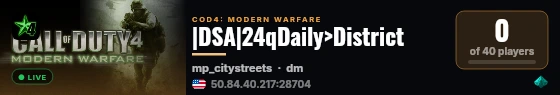 |DSA|24qDaily>District live status badge