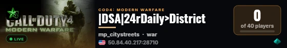 |DSA|24rDaily>District live status badge