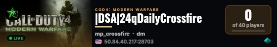 |DSA|24qDailyCrossfire live status badge