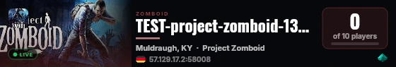 TEST-project-zomboid-133704 live status badge