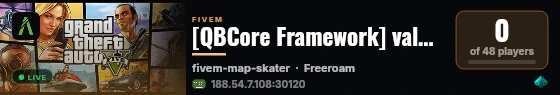 [QBCore Framework] valcunz live status badge