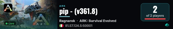 pip - (v361.8) live status badge