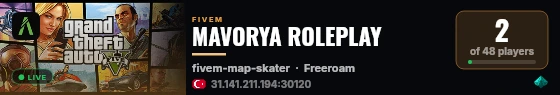 MAVORYA ROLEPLAY live status badge