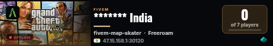******* India live status badge
