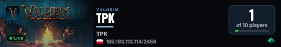 TPK live status badge