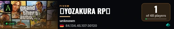🌸YOZAKURA RP🌸 live status badge