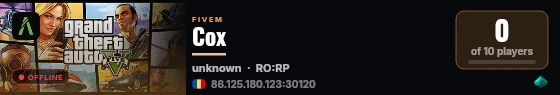 Cox live status badge