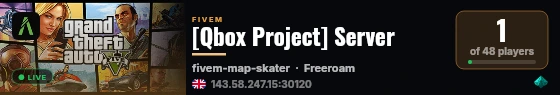 [Qbox Project] Server live status badge