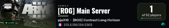 [ROG] Main Server live status badge
