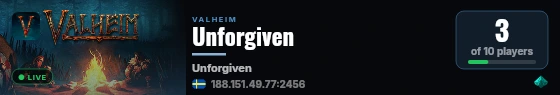 Unforgiven live status badge