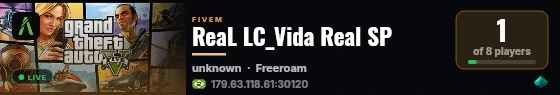 ReaL LC_Vida Real SP live status badge
