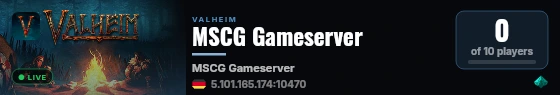 MSCG Gameserver live status badge
