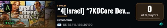 ^4[Israel] ^7KDCore Development - IL-Files • 🎤 MumbleVoip live status badge