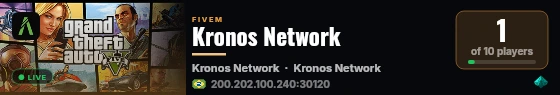 Kronos Network live status badge