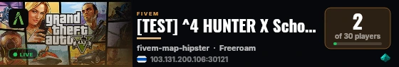 [TEST] ^4 HUNTER X School live status badge