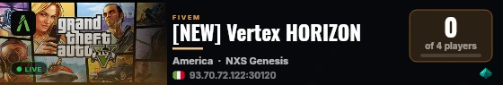 [NEW] Vertex HORIZON live status badge