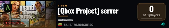 [Qbox Project] server live status badge