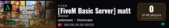 [FiveM Basic Server] matt live status badge