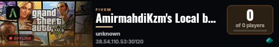 AmirmahdiKzm's Local built with CFX Default FiveM! live status badge