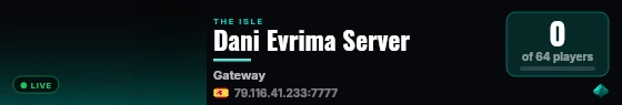 Dani Evrima Server live status badge