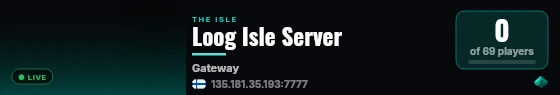 Loog Isle Server live status badge