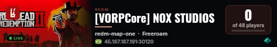 [VORPCore] NOX STUDIOS live status badge