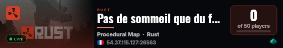 Pas de sommeil que du farm live status badge