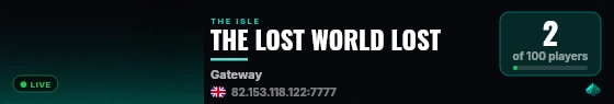 THE LOST WORLD LOST live status badge