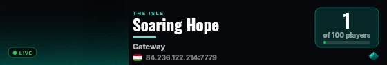 Soaring Hope live status badge