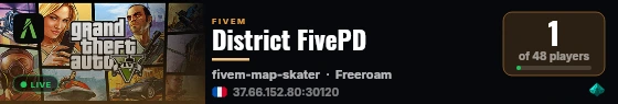 District FivePD live status badge