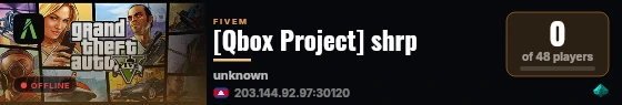 [Qbox Project] shrp live status badge