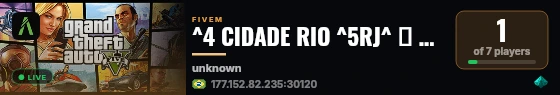 ^4 CIDADE RIO ^5RJ^ ↭ ^4#FACs & ORGs LIVRES^6↭😈 live status badge