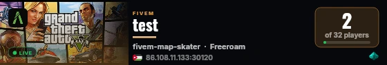 test live status badge