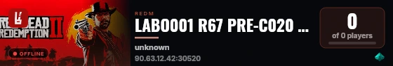LABO001 R67 PRE-C020 MDBC041 live status badge