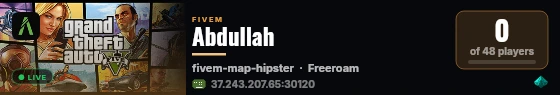 Abdullah live status badge
