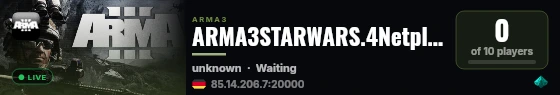 ARMA3STARWARS.4Netplayers live status badge