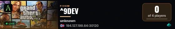 ^9DEV live status badge