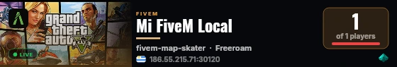 Mi FiveM Local live status badge