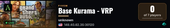 Base Kurama - VRP live status badge