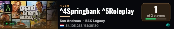 ^4Springbank ^5Roleplay live status badge
