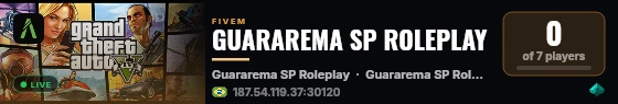GUARAREMA SP ROLEPLAY live status badge