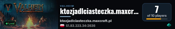 ktozjadlciasteczka.maxcraft.pl live status badge