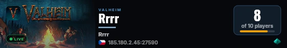 Rrrr live status badge