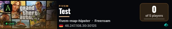Test live status badge
