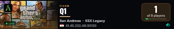 Q1 live status badge