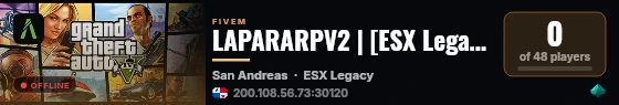 LAPARARPV2 | [ESX Legacy] live status badge
